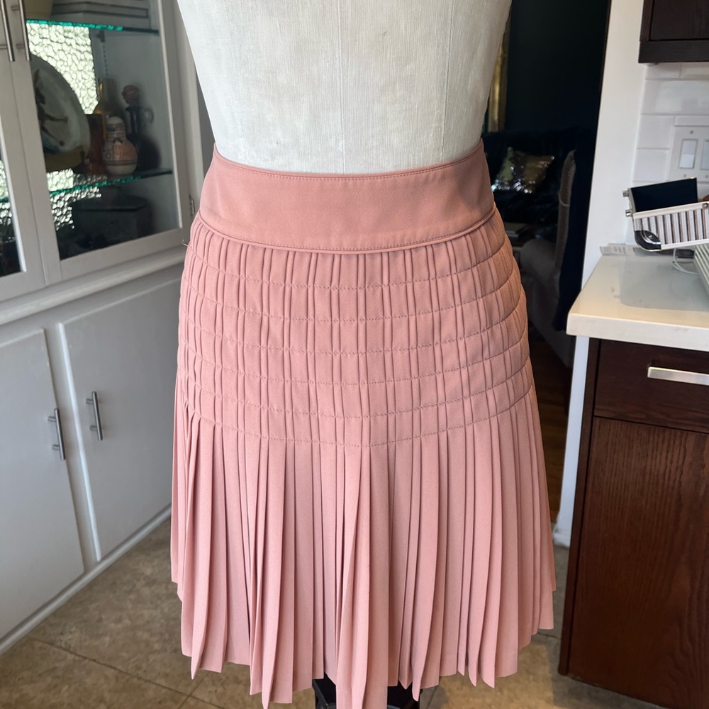 J. Crew Pink Pleated Skirt